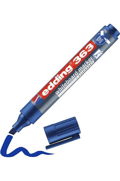 STOREMAX Ysstorex 363 Whiteboard Marker - Blue - 1 Marker - 1-5 mm Cut Tip - Refillable