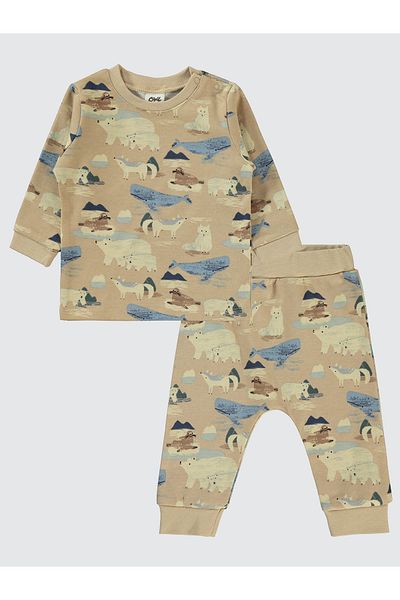 Civil Baby Baby Boy Suit 6-18 Months Milk Coffee