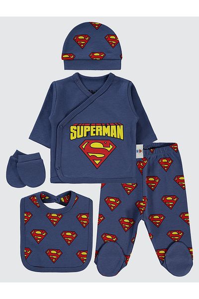 Superman Indigo Baby Boy Bodysuit Set