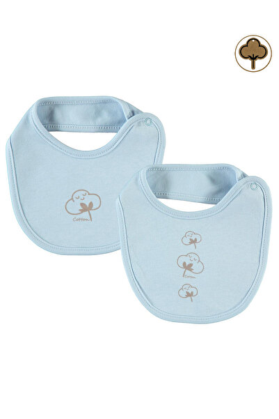 Civil Baby 0-24 Months Blue Organic Baby Bib Set of 2