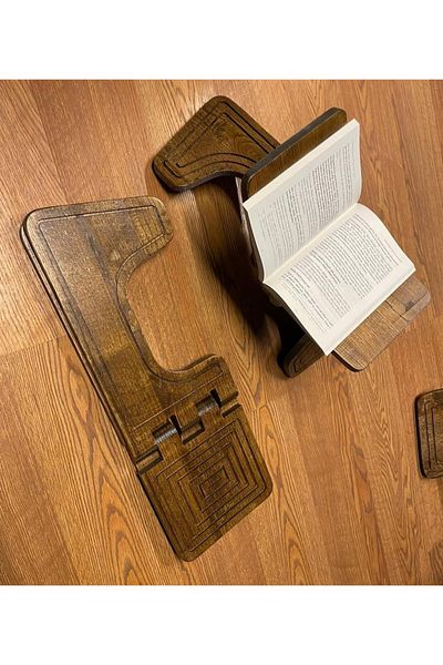 AGH Değerli Hediyeler Βιβλίο Quran Rahlesi 49 εκ. Ποιοτικό ξύλο καστανιάς Rahle Place Rahle