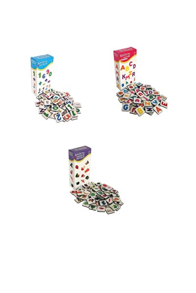 Yıldırım's Home مغناطيس الحروف والأرقام والفواكه والخضروات 189 قطعة