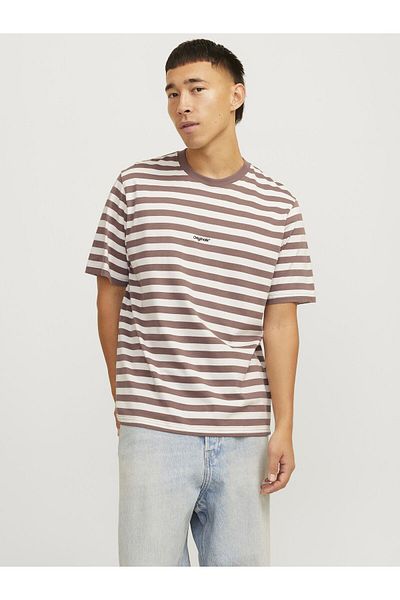 Jack & Jones T-shirt Gestreift Rundhalsausschnitt T-shirt