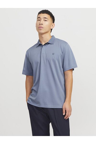 Jack & Jones Premium Poloshirt Einfarbig Hemdkragen Poloshirt
