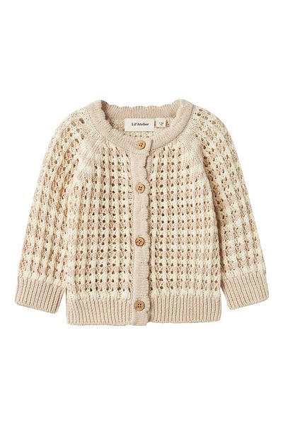 Lil' Atelier Baby Strickjacke Bio-Baumwoll