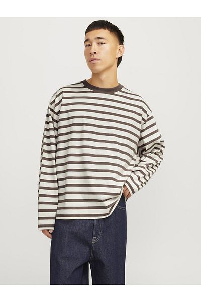 Jack & Jones T-shirt Gestreift Rundhalsausschnitt T-shirt