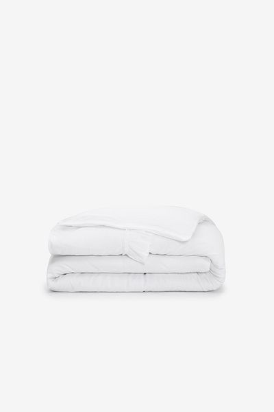 Barine Double White Linen Duvet Cover - Frill 200X220