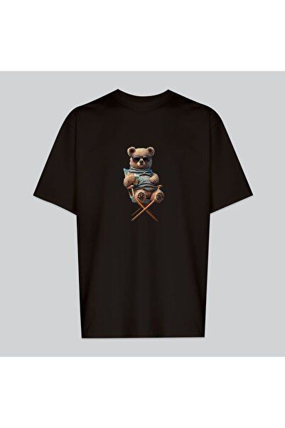 dwnwear Μαύρο μπλουζάκι από χτενισμένο βαμβάκι με τύπωμα Βαμβάκι