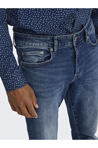 Only & Sons Slim Fit Jeans ONSWEFT Mittlere Taille Normal geschnitten Jeans