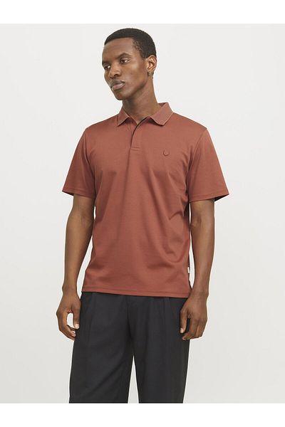 Jack & Jones Premium Poloshirt Einfarbig Hemdkragen Poloshirt