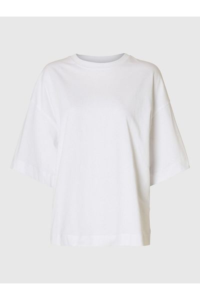 Selected Femme T-Shirt in Übergröße Basic