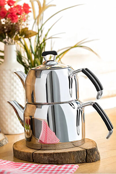 Veliday Saphire Büyük Boy Çaydanlık Siyah Silikon Kulp