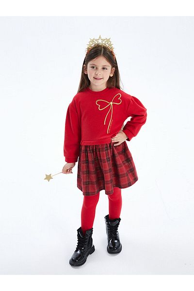 LC Waikiki Crew Neck Girl's Dress