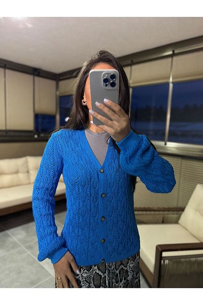 caddstore Cardigan albastru marca Orj