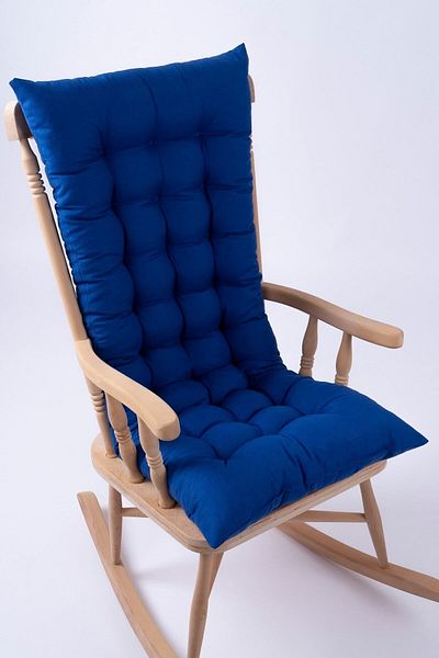 ALTINPAMUK Pernă pentru scaun Selen Lux Blue - 120x50cm Bancă, leagăn balansoar (NUMAI PERNA)