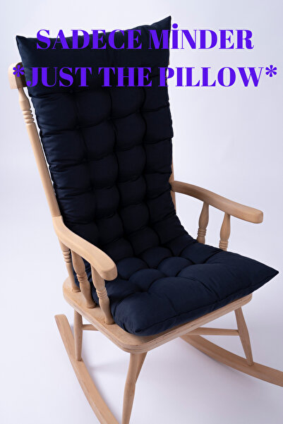 ALTINPAMUK Selen Luxury 120x50cm Dark Blue Chair - Bench, Swing Cushion (Cushion Only)