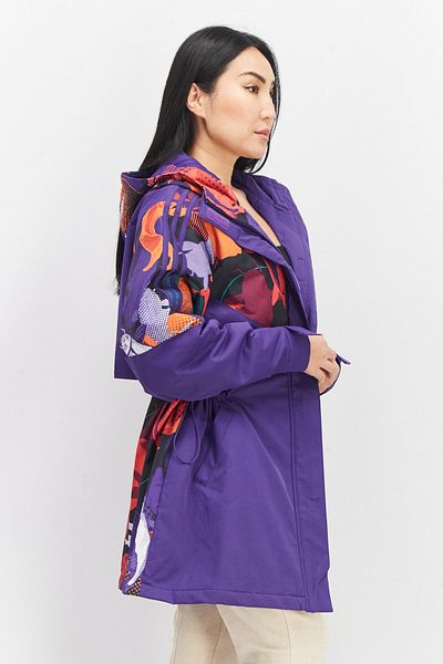 adidas Women Sportswear Fit Long Sleeves Outdoor Jacket, Purple Combo