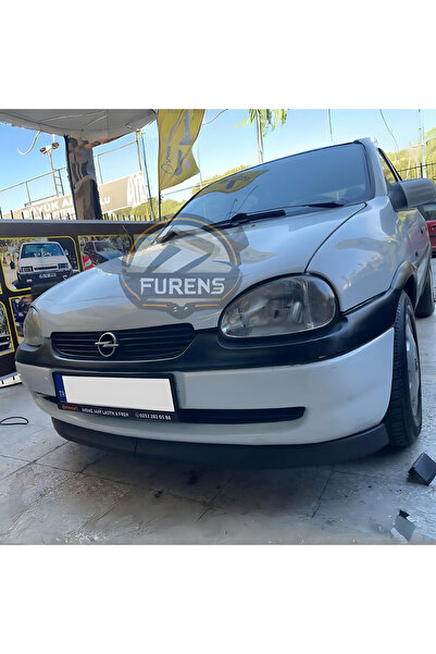 SHOOPLAA Opel Corsa B 1993-2000 Uyumlu H lip Esnek Ön Lip 2 Parça Karlık Ön Ek Tampon Altı Dil