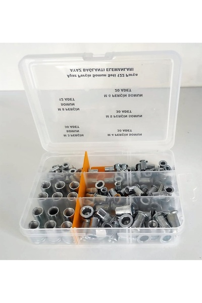 AY-CİV Ayaz Perçin Somun Seti 122 Parça