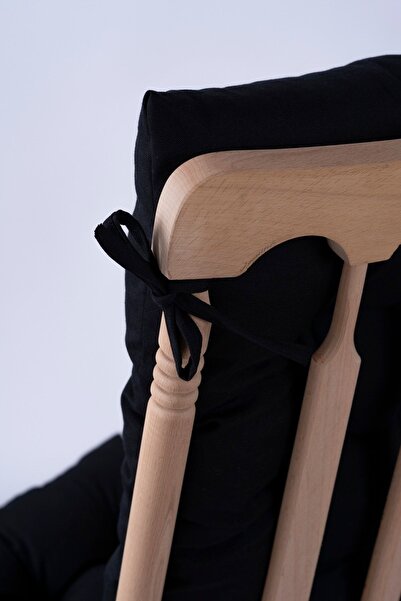 ALTINPAMUK Selen Luxury 120x50cm Black Chair Cushion - Bench, Swing Rocking