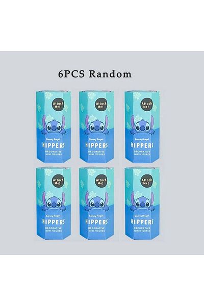 Choice A-6pcs Sonny Angel Lilo & Stitch Series Accessories Fashion Games Accessories Mini Anime Characters
