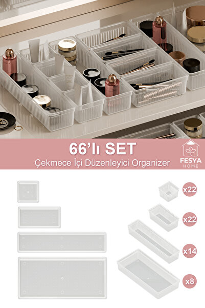 Fesya Home Organizator za ormar za origami - providan organizator za šminku, ...