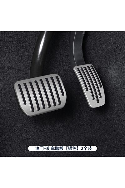 Choice 2 Pcs Futhope Car Foot Pedal Pads Covers For Tesla Model 3 Y Highland 2021-2024 Litchi Grain Anti Sl