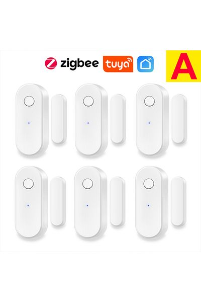 Choice Option A Tuya Zigbee Door Sensor Smart Home Security Window Detector Automatic Sliding Door Magnetic