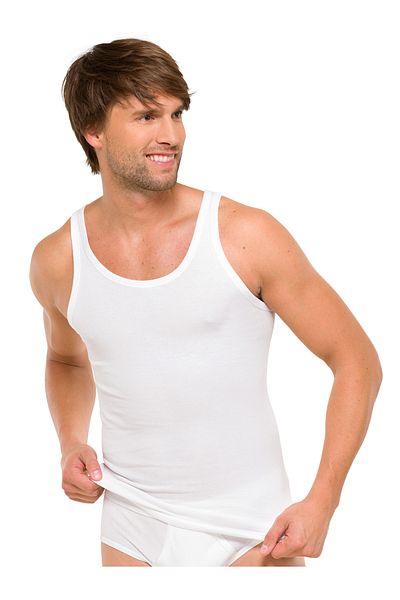 Schiesser Doppelripp Unterhemden 2er-pack Essentials Unterhemd Unterzieh-shirt Ärmellos Schulterfrei