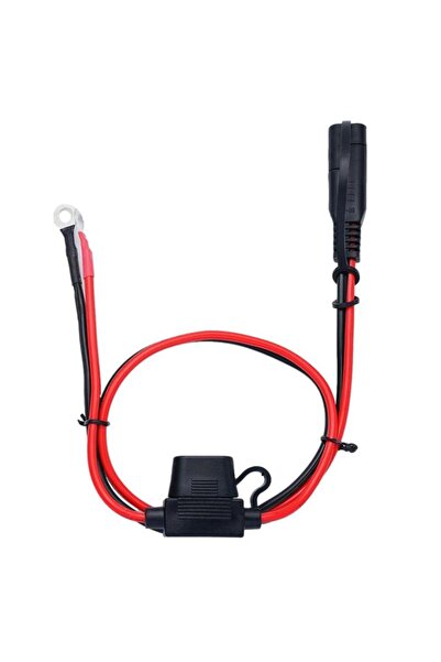 Choice كابل شاحن أحمر 12 فولت لطرف بطارية الدراجة النارية إلى موصل كابل تمديد...