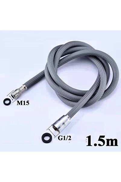 Choice3 Gray 1.5m Black / Gray Nylon Wire Kitchen Faucet Pull Out Faucet Hose...