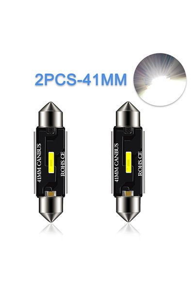 Choice 2 قطعة - 41 مم Lupuauto 2x C5w Led Csp 1860 مصباح إشارة Canbus لمبة 31 مم 36 مم 39 مم 41 مم Festoon Light C10
