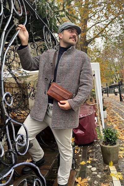 Modica Tiran - Brown Genuine Leather Hand and Shoulder Bag - Stylish & Functional Design