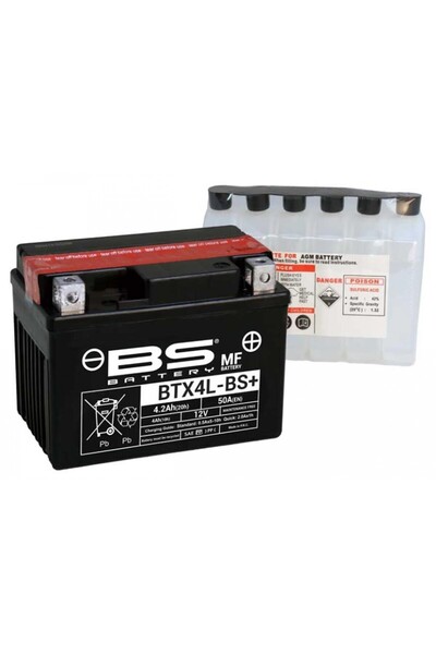 Genel Markalar Honda Cbf 150 Btx4l-bs/btz5s-bs Motosiklet Aküsü