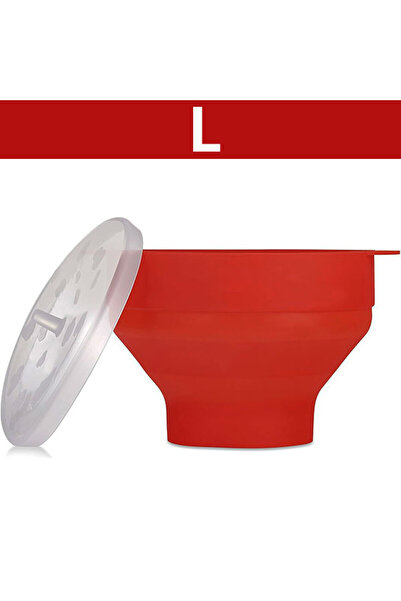 Choice1 وعاء فشار قابل للطي من السيليكون للاستخدام في الميكروويف، لون أحمر، خالٍ من مادة BPA، مناسب للاستخدام في الميكروويف