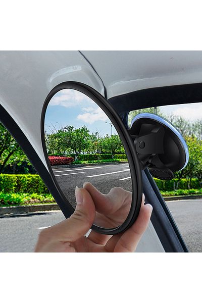Choice Diameter 14.5cm Car Mirror 360 Degrees Rotatable Dashboard Windshield Sun Visor Plate Auxiliary Obse