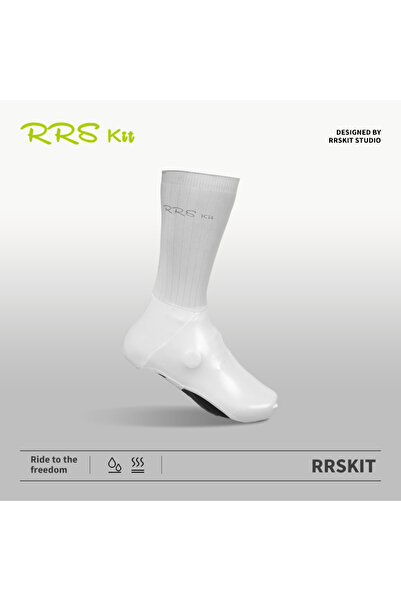 Choice غطاء حذاء ركوب الدراجات من Rrskit باللون الأبيض مقاوم للرياح والمطر عا...