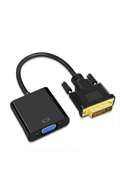 Choice محول DVI إلى VGA بدقة Full Hd 1080p، محول DVI إلى VGA، محول DVI-D ذكر إلى VGA أنثى، كابل 24 1 25 سنًا إلى 15 سنًا