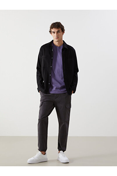 LC Waikiki Anthracite Standard Fit Gabardine Men's Jogger Pants