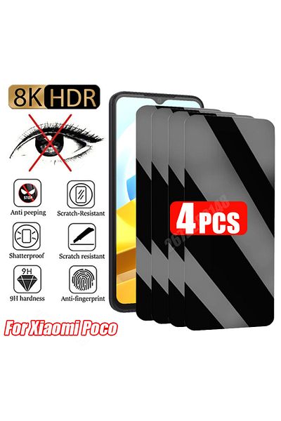 Choice Xiaomi 12T Pro 4PCS Anti-spy Screen Protector For Xiaomi 12T 11T Pro 12 11 Lite 5G NE Privacy Protec