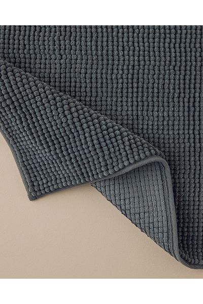 English Home Zestaw dywaników łazienkowych Paige Polyester Pasta w kolorze antracytowym