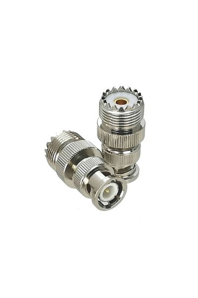 TTVXO So239 To Bnc M 1pcs Uhf So239 Pl259 To Bnc Male Plug & Female Jack Rf Coaxial Adapter Connector