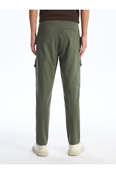 LC Waikiki Khaki Elastic Waist Men's Cargo Pants