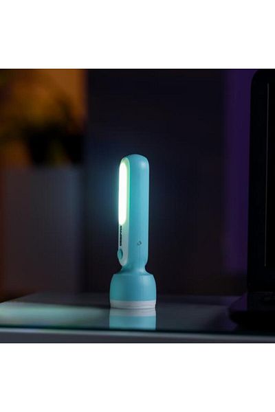 Geepas Rechargeable LED Torch- Sturdy Housing with COB and Hi-Power LED| 3 Hours Working Time