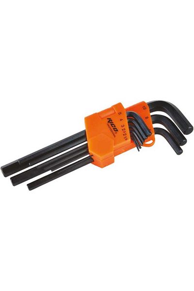 Rico 9 Piece Flat Long Allen Key Set 013-rc0215