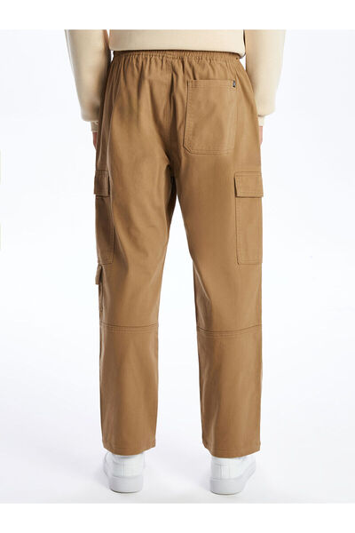 LC Waikiki Brown Standard Fit Gabardine Men's Cargo Pants