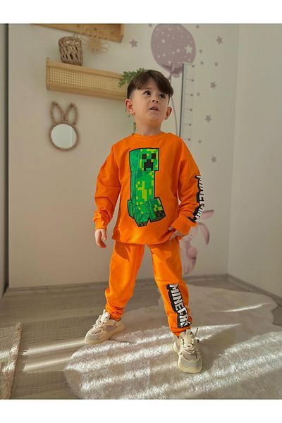 öykümgaleria Boy's 2 Thread Seasonal Bottom Top Set