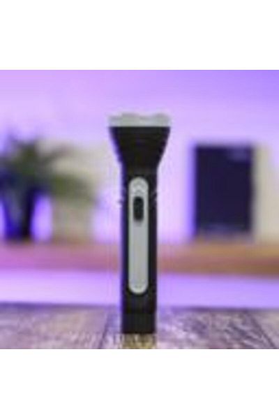 Geepas Rechargeable LED Torch- Sturdy Housing with Big LED Chip with Aluminum Reflective Cup
