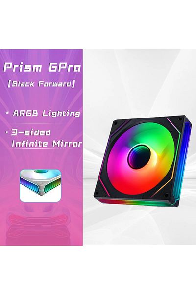 Choice مروحة هيكل الكمبيوتر Argb Prism 6pro B Jungle Leopard Prism 6pro Argb 120 مم مرآة ثلاثية الجوانب 5 فولت