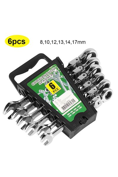 Choice 6pcs Ratchet Wrench Set Tools For Men Tool Full Professional Novelty Socket Sets Flat Wrenches Autom